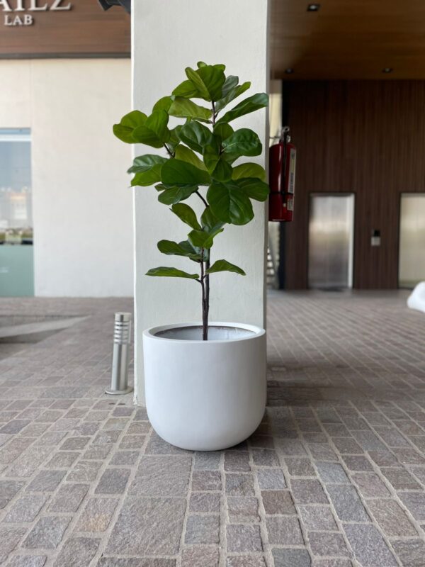 MACETA SAETA 50 BLANCA