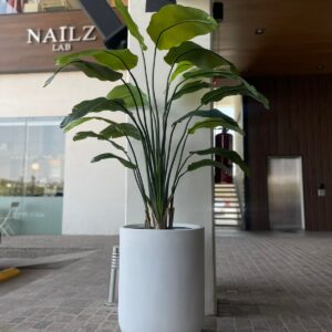 MACETA SAETA 70 BLANCA
