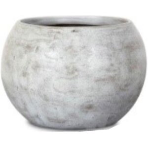 MACETA ESFERA GRANDE TAUPE AVEJENTADO
