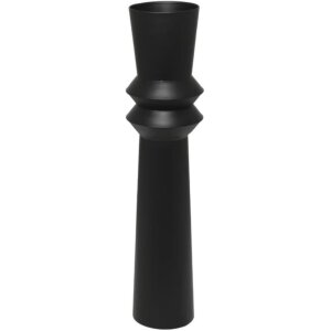 FLORERO ALTO NEGRO 2 ANILLOS