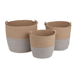 SET DE CANASTAS SILIO BEIGE